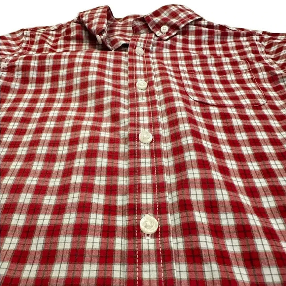 Janie and Jack | Gingham Poplin Button Down Shirt (5) ❤️ - Picture 2 of 5